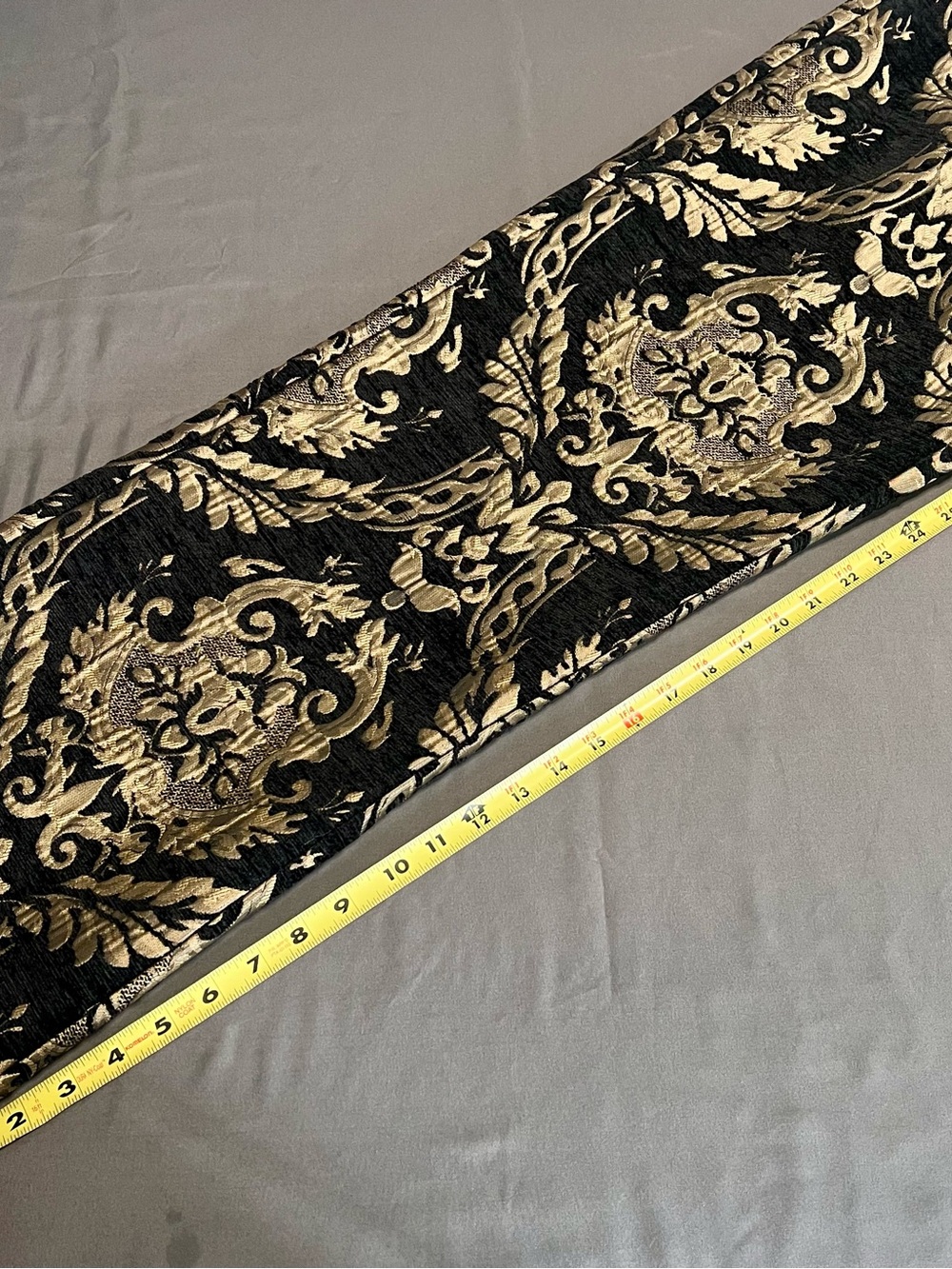 MINKPINK Free People Black & Gold Jacquard Brocade Style Pants Size Medium - Picture 11 of 11